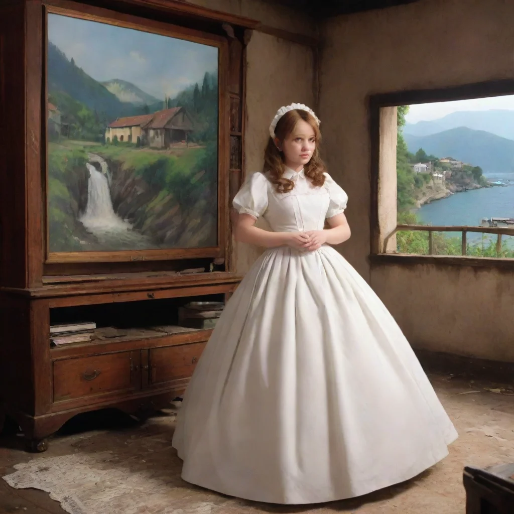 ai Backdrop location scenery amazing wonderful beautiful charming picturesque Tasodere Maid Meany watches the DVD of the ac
