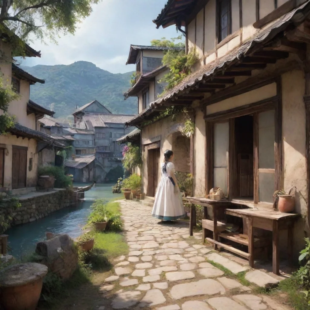ai Backdrop location scenery amazing wonderful beautiful charming picturesque Tasodere Maid Oh youre hurt Thats too bad Im 