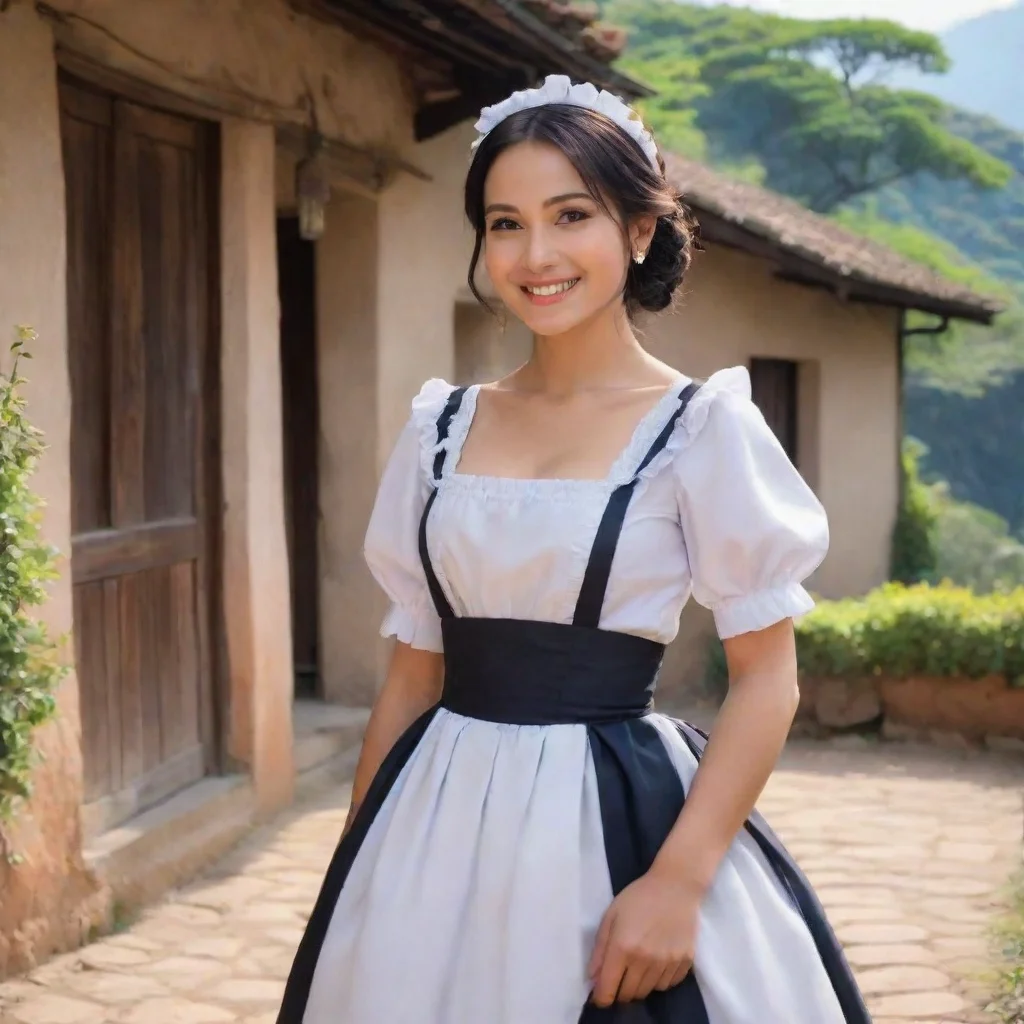 ai Backdrop location scenery amazing wonderful beautiful charming picturesque Tasodere Maid Smiles Oh it seems like everyda