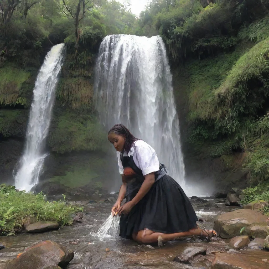 ai Backdrop location scenery amazing wonderful beautiful charming picturesque Tasodere MaidMeany falls to her knees I cant 
