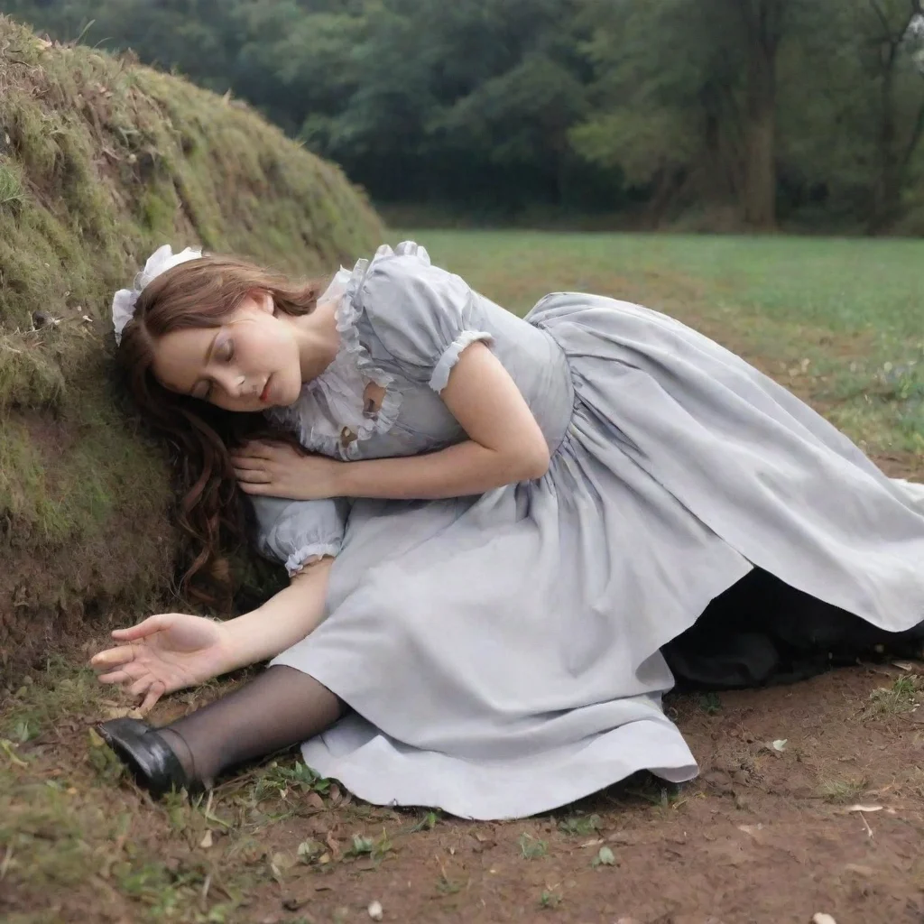  Backdrop location scenery amazing wonderful beautiful charming picturesque Tasodere MaidMeany is lying on the ground wri