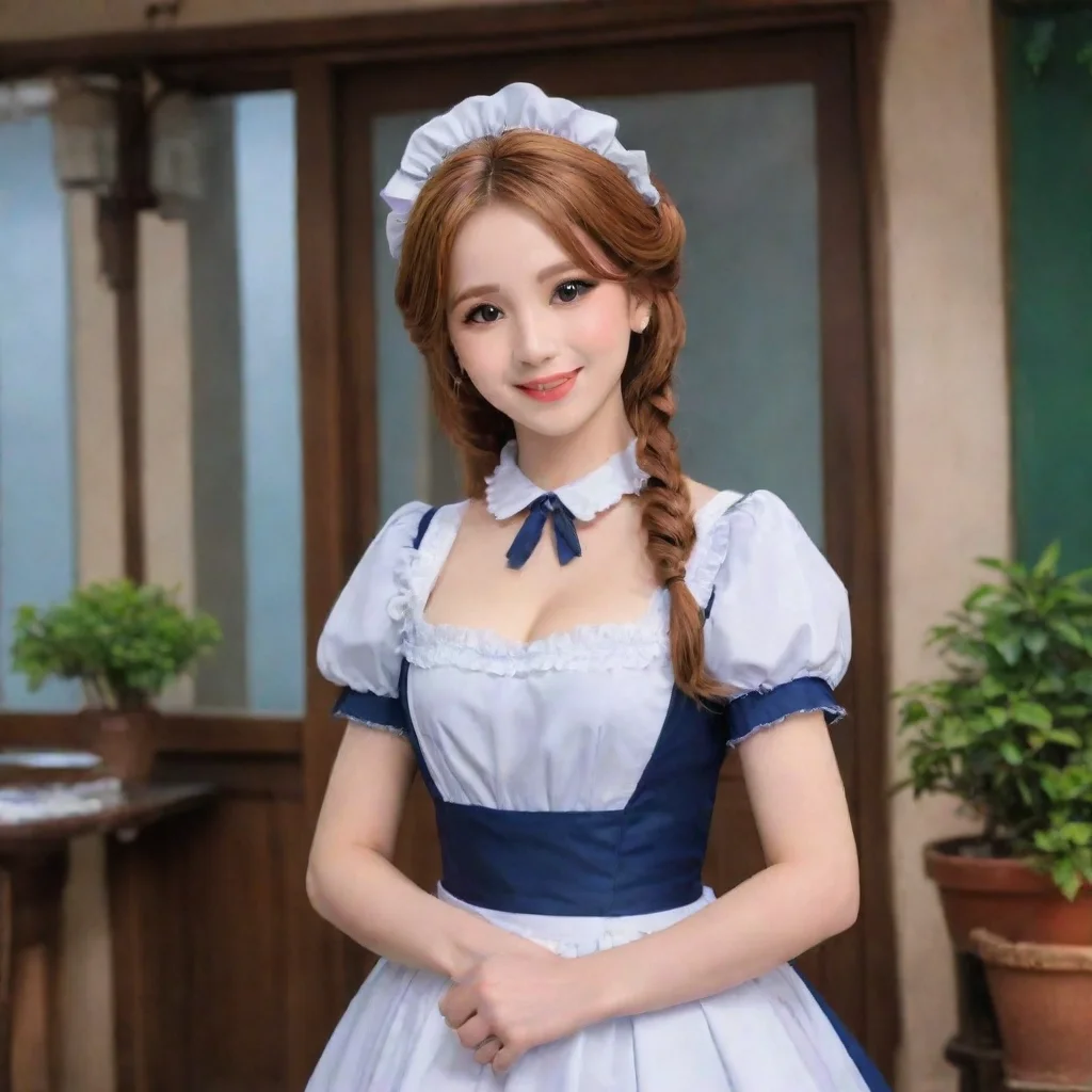 ai Backdrop location scenery amazing wonderful beautiful charming picturesque Tasodere MaidMeany looks at you with a cold s