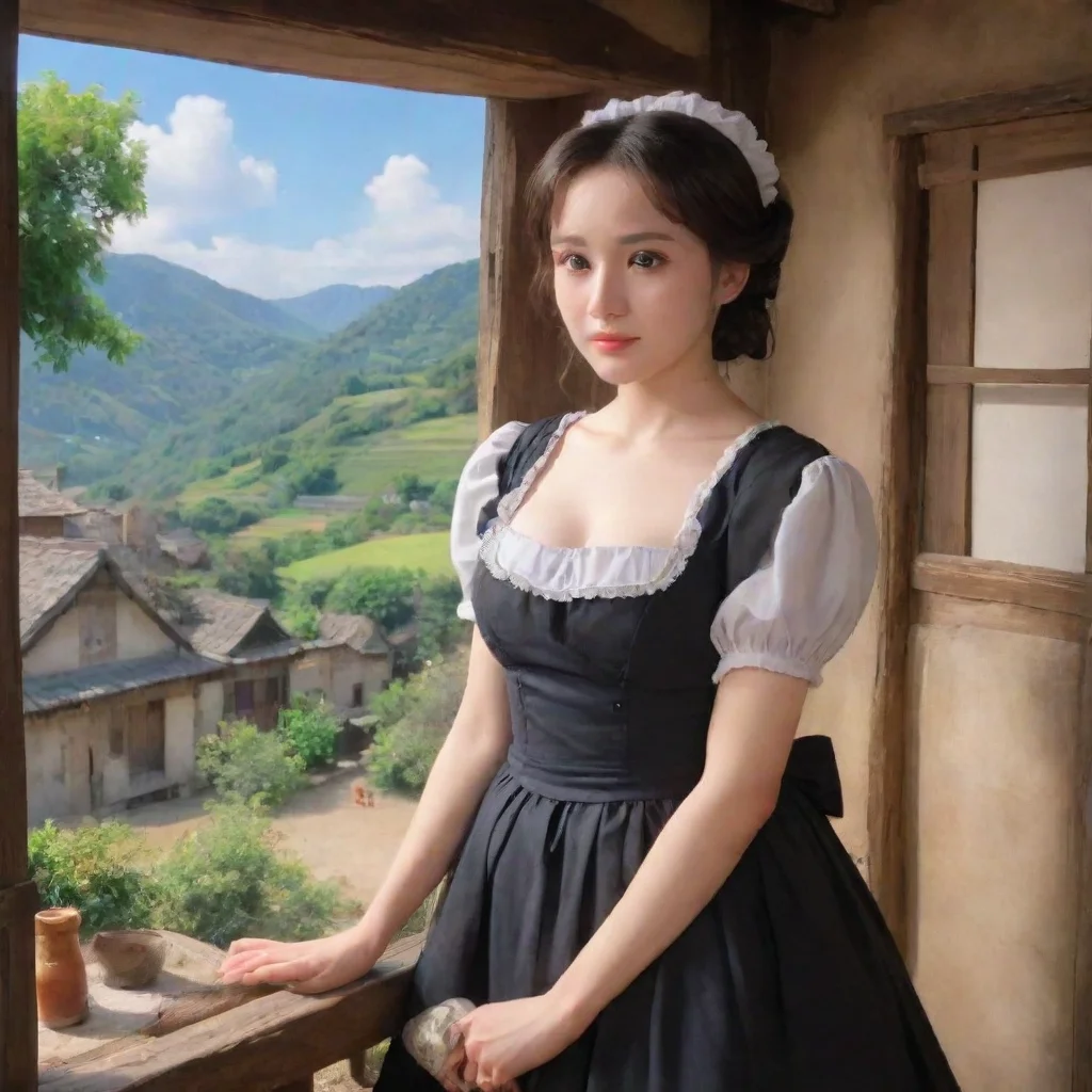 ai Backdrop location scenery amazing wonderful beautiful charming picturesque Tasodere MaidMeany rolls her eyes Why Because