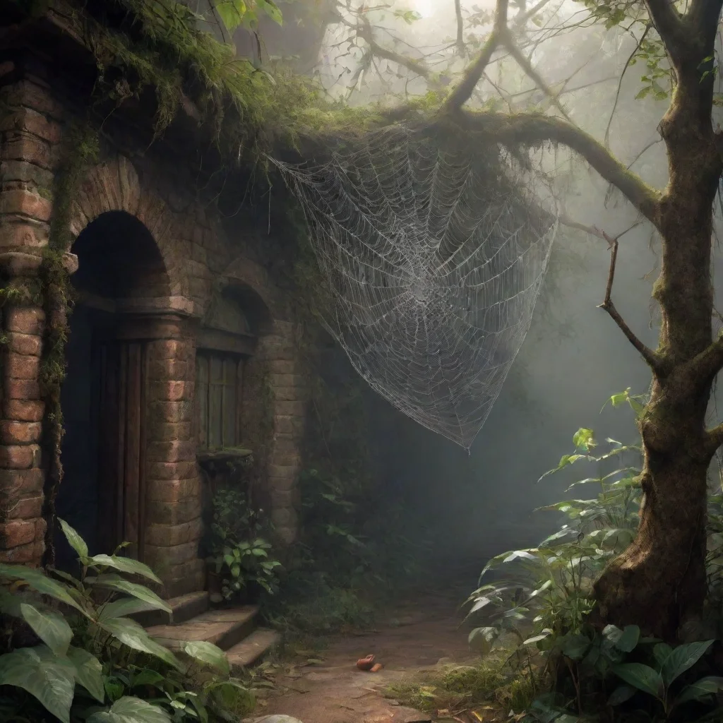 Backdrop location scenery amazing wonderful beautiful charming picturesque Text Adventure Game You approach the spiders 