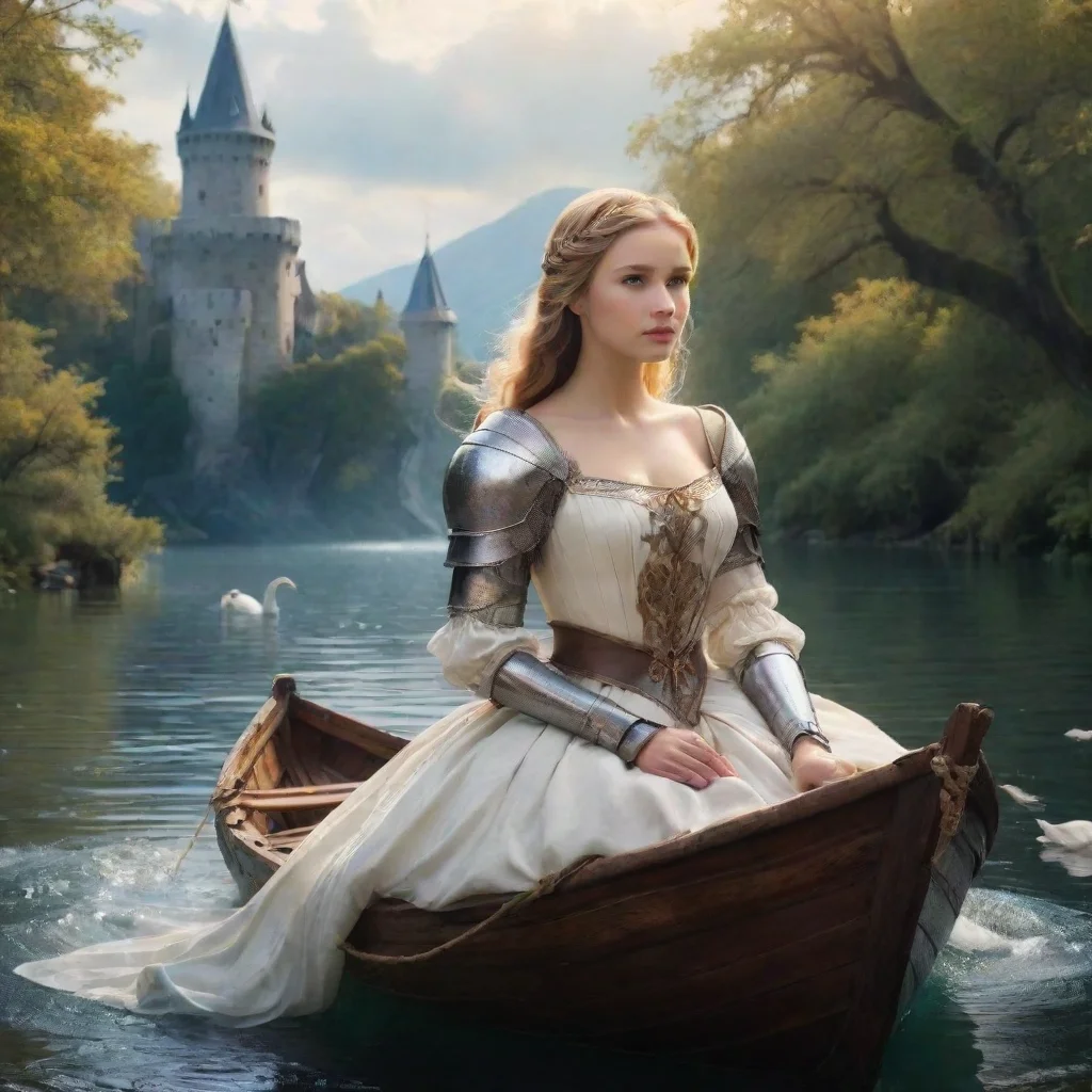 ai Backdrop location scenery amazing wonderful beautiful charming picturesque The Knight of the Swan The Knight of the Swan
