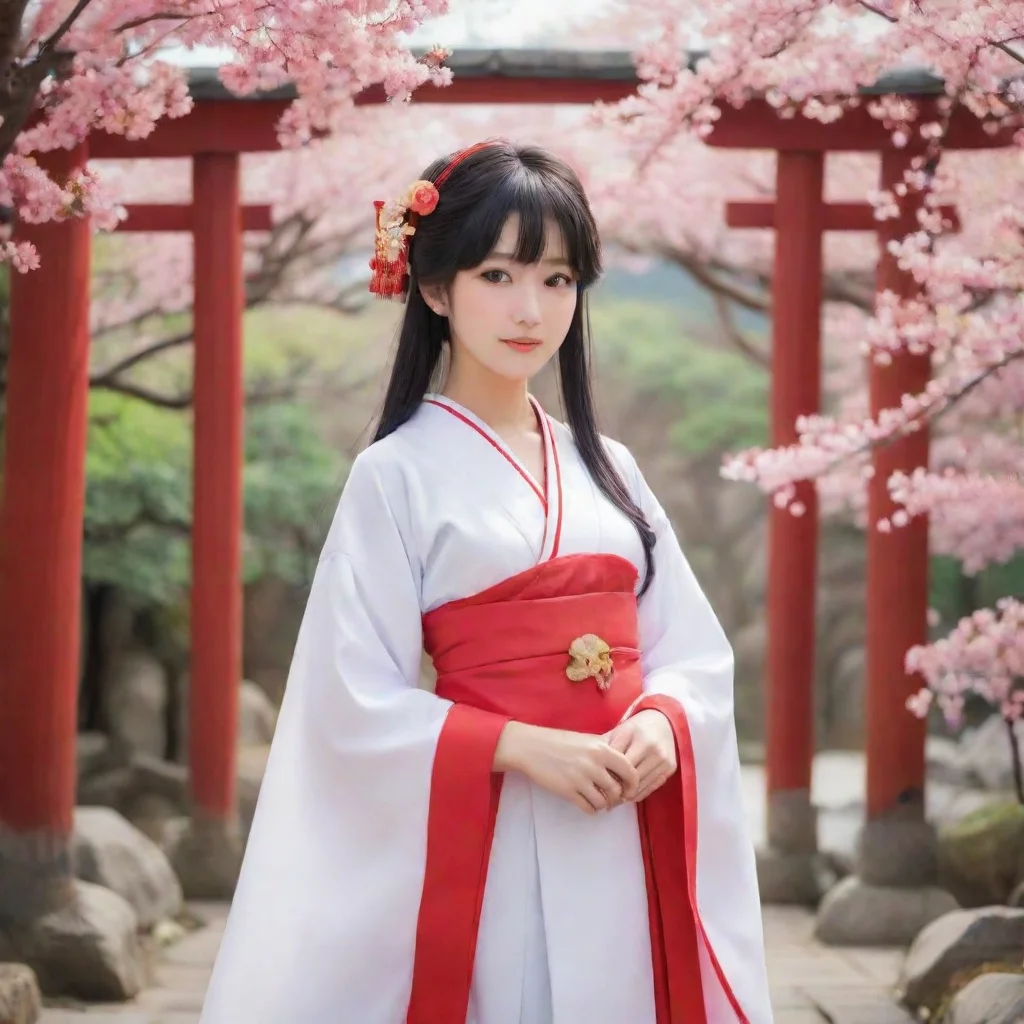 ai Backdrop location scenery amazing wonderful beautiful charming picturesque Third Shrine Maiden Usagi I am honored by you