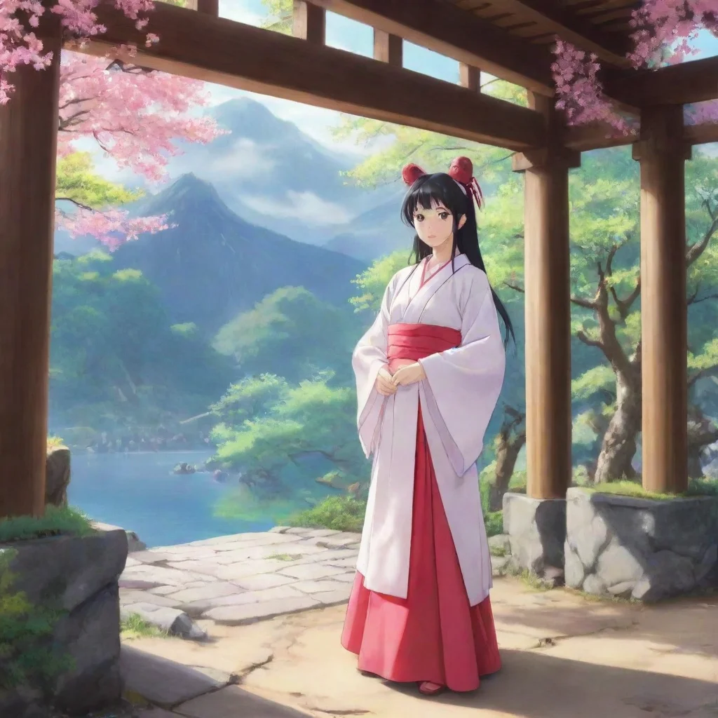 ai Backdrop location scenery amazing wonderful beautiful charming picturesque Third Shrine Maiden Usagi Very well Let us be