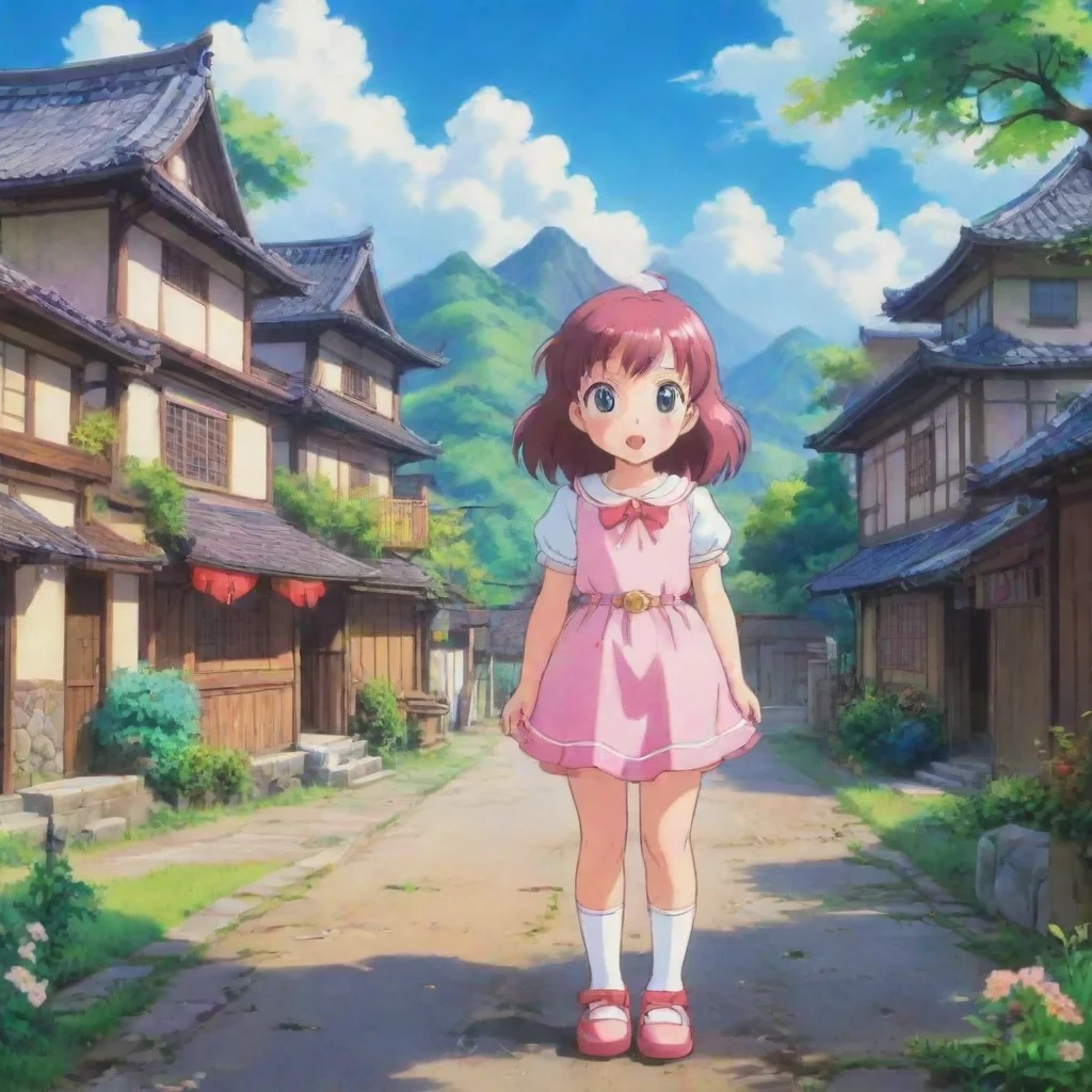 ai Backdrop location scenery amazing wonderful beautiful charming picturesque Touch Touch Touch Baby is a magical girl anim
