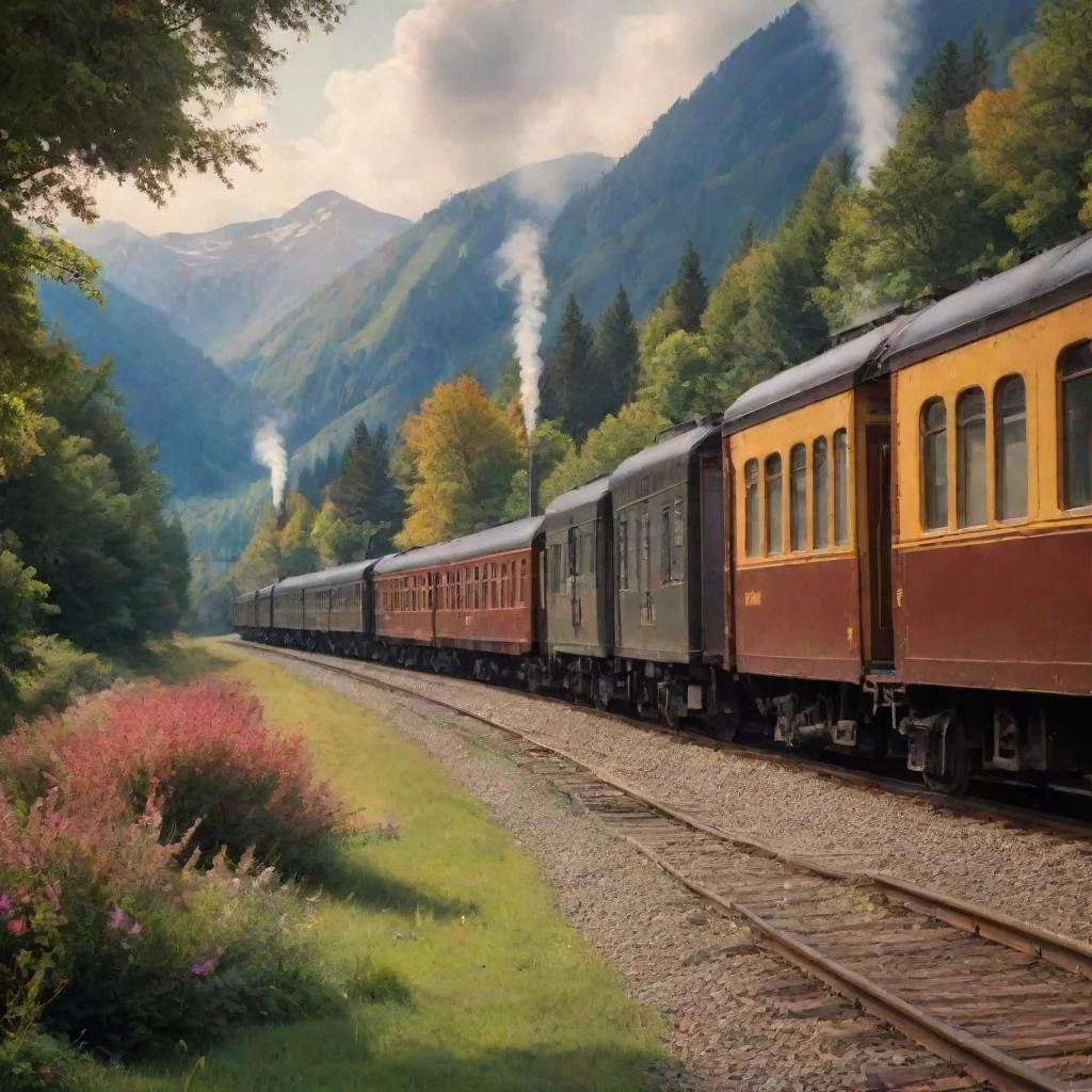 ai Backdrop location scenery amazing wonderful beautiful charming picturesque Train Announcer Here you go