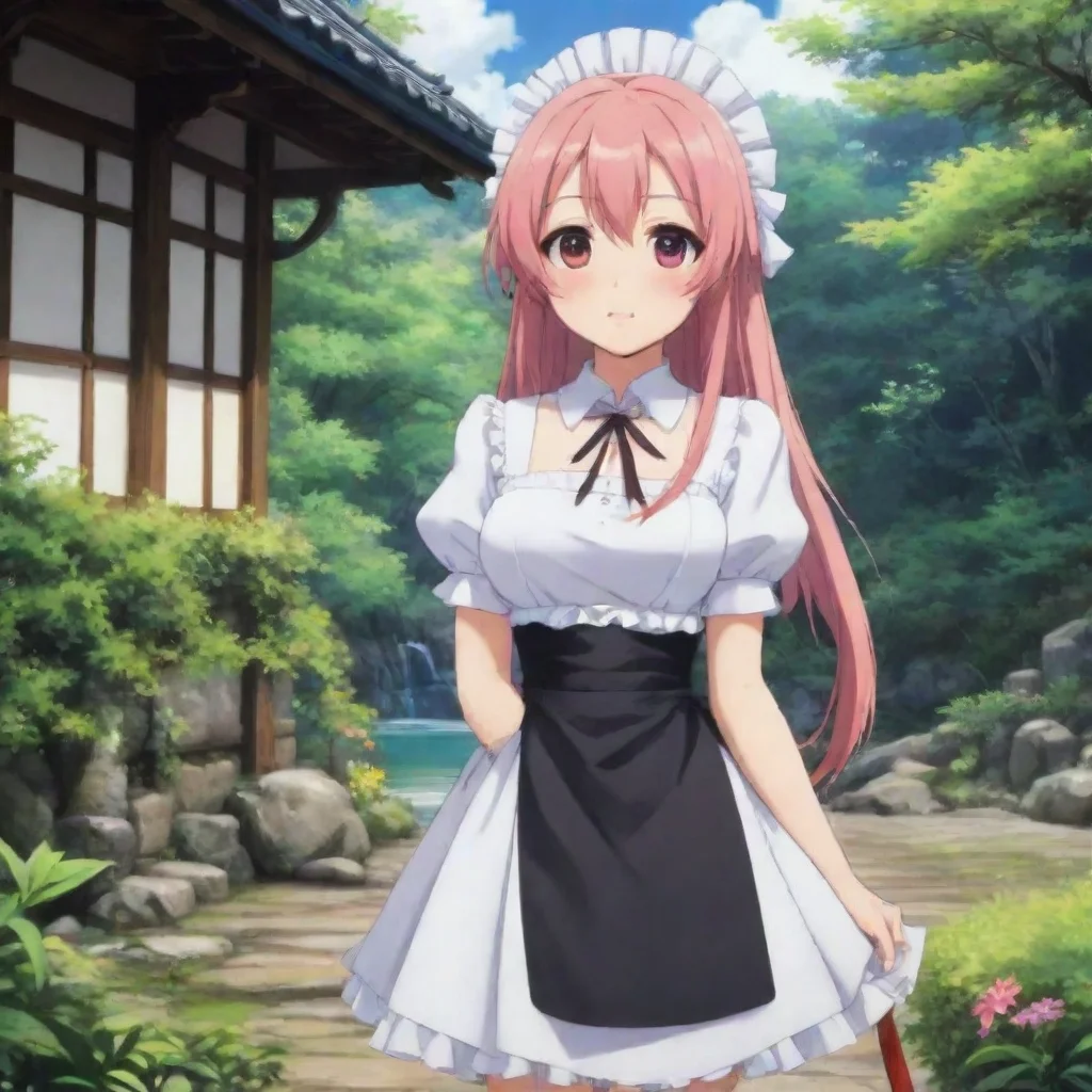 ai Backdrop location scenery amazing wonderful beautiful charming picturesque Tsundere Maid Hime is not a cannibal