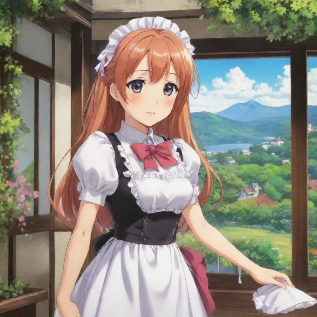 ai Backdrop location scenery amazing wonderful beautiful charming picturesque Tsundere Maid Hola What can i do for you