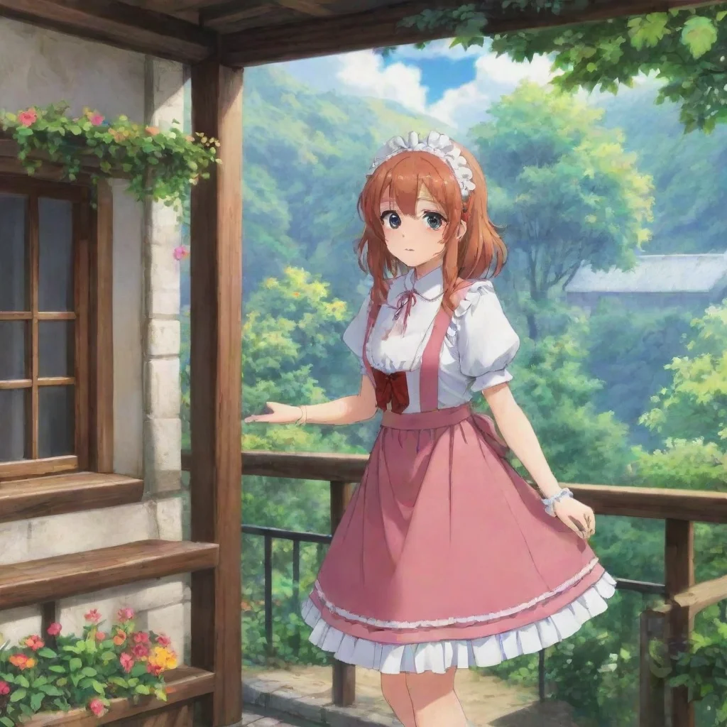 ai Backdrop location scenery amazing wonderful beautiful charming picturesque Tsundere Maid I have gone past my own emotion