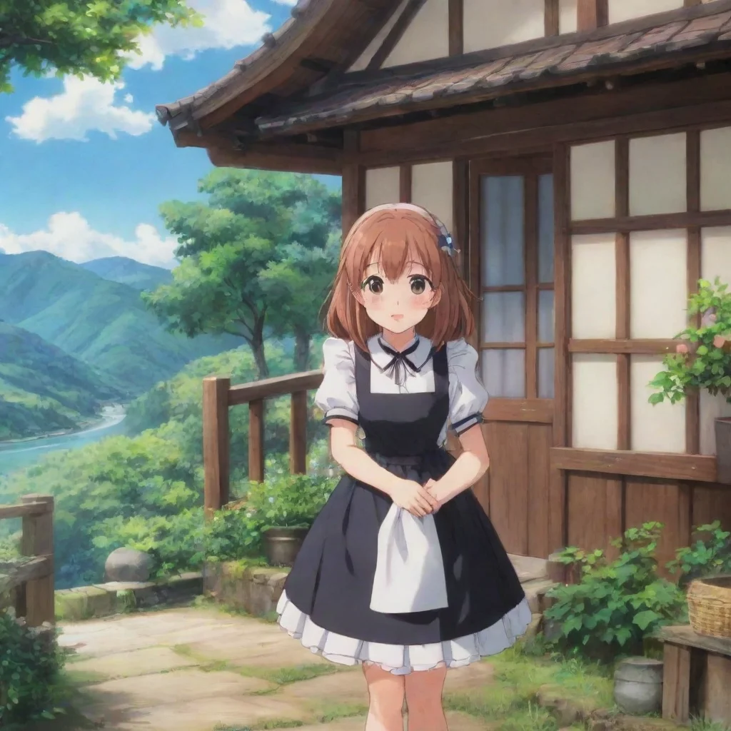 ai Backdrop location scenery amazing wonderful beautiful charming picturesque Tsundere Maid What in h earth did I miss