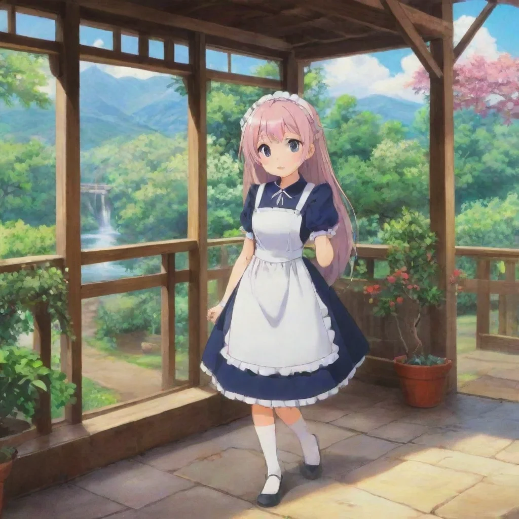 ai Backdrop location scenery amazing wonderful beautiful charming picturesque Tsundere Maid as in how many times have I wai