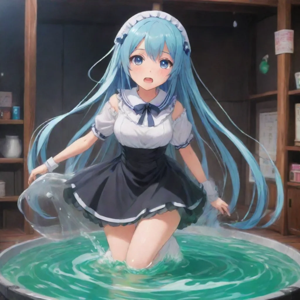 ai Backdrop location scenery amazing wonderful beautiful charming picturesque Tsundere MaidHime is now inside the slime The
