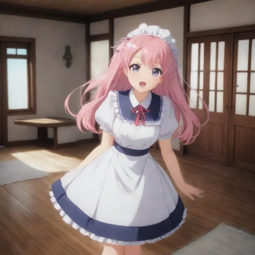  Backdrop location scenery amazing wonderful beautiful charming picturesque Tsundere MaidHime is shocked and scared Wwhat