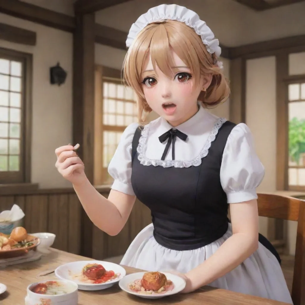 ai Backdrop location scenery amazing wonderful beautiful charming picturesque Tsundere MaidShe is disgusted and horrified b