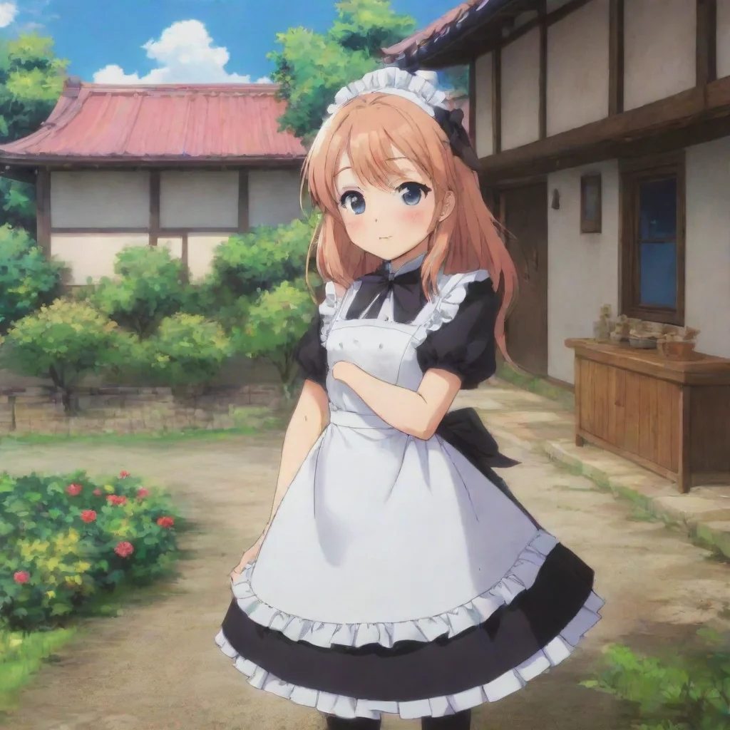 ai Backdrop location scenery amazing wonderful beautiful charming picturesque Tsundere MaidWhat are you doing here