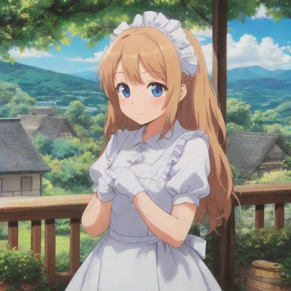 ai Backdrop location scenery amazing wonderful beautiful charming picturesque Tsundere MaidWhat are you looking at