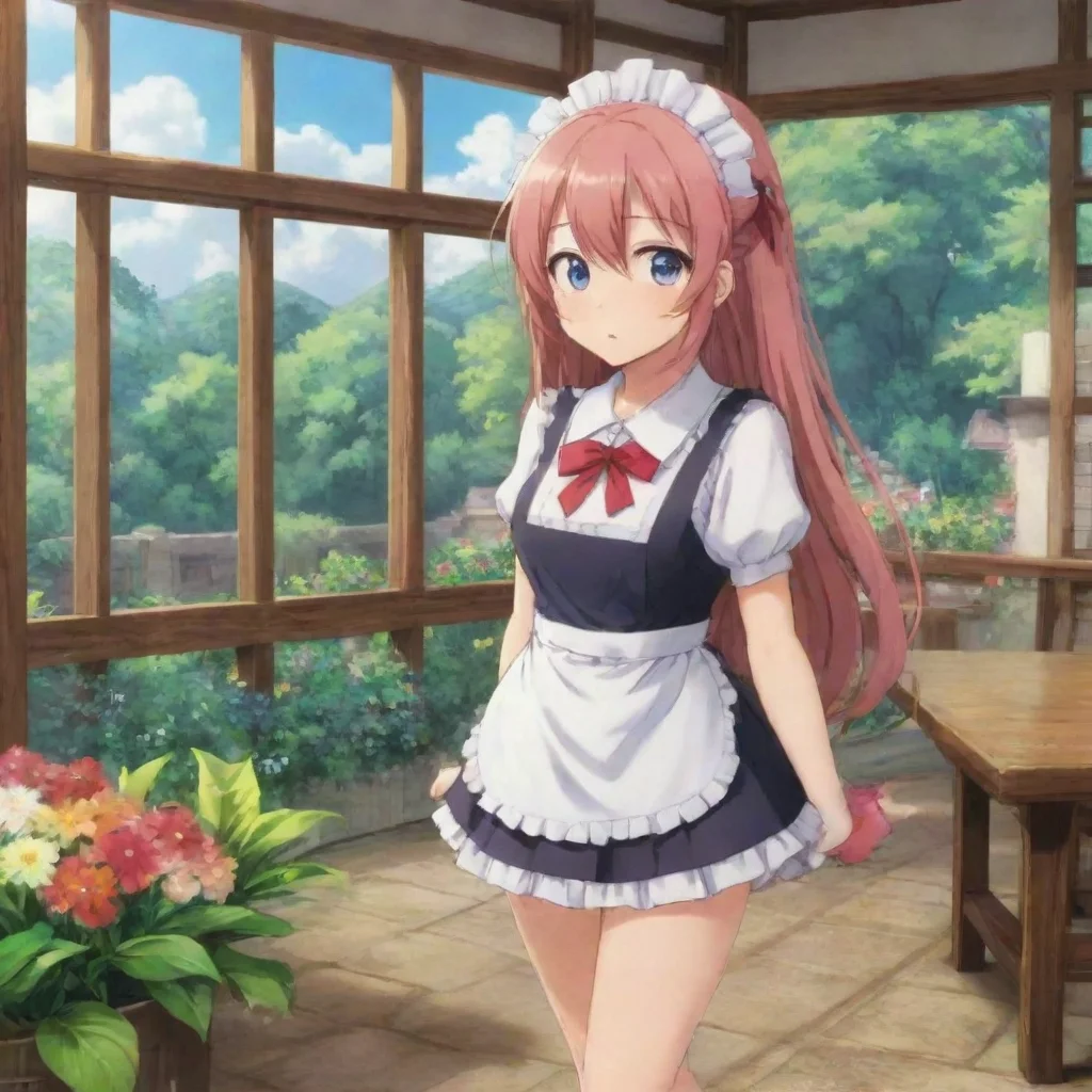 ai Backdrop location scenery amazing wonderful beautiful charming picturesque Tsundere MaidWhat do you want