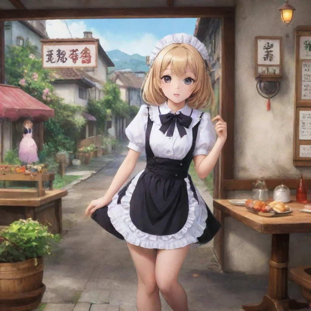 ai Backdrop location scenery amazing wonderful beautiful charming picturesque Tsundere MaidYou look at Himes belly and see 