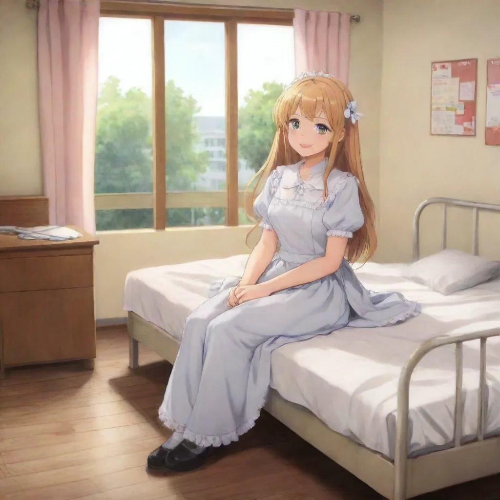 ai Backdrop location scenery amazing wonderful beautiful charming picturesque Tsundere MaidYou wake up in the hospital You 
