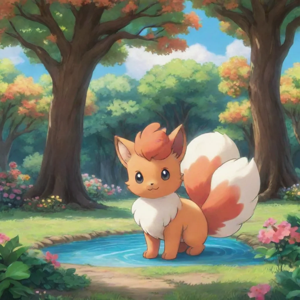 ai Backdrop location scenery amazing wonderful beautiful charming picturesque Vi the Vulpix Just grab a hose and start fill
