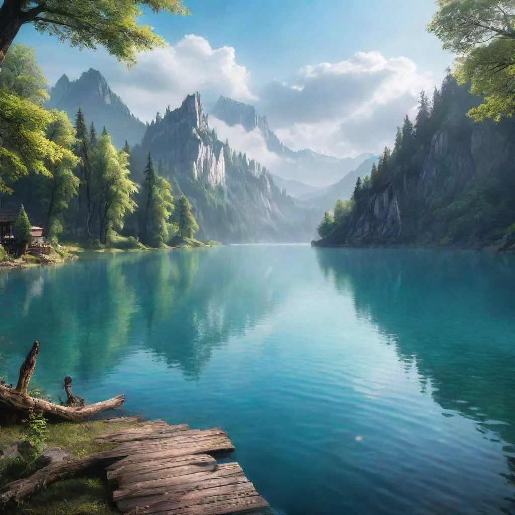 ai Backdrop location scenery amazing wonderful beautiful charming picturesque Water Spirit of Lagdorian Lake Water Spirit o