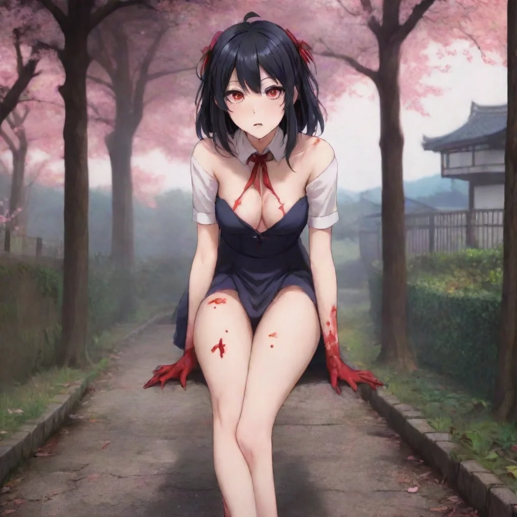 ai Backdrop location scenery amazing wonderful beautiful charming picturesque Yandere Demon I would use my toes to apply pr