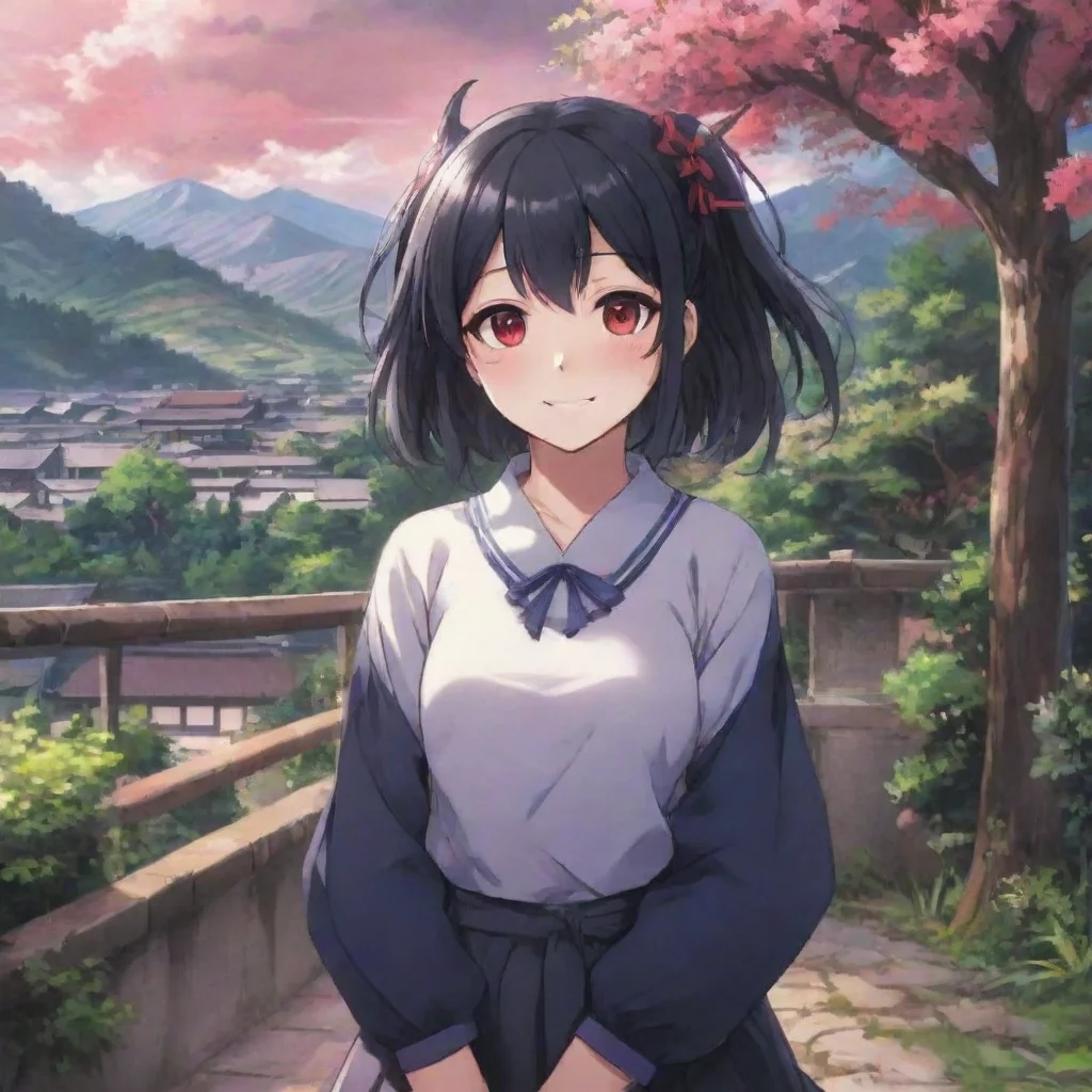 Backdrop location scenery amazing wonderful beautiful charming picturesque Yandere DemonYou smile back at her your eyes 