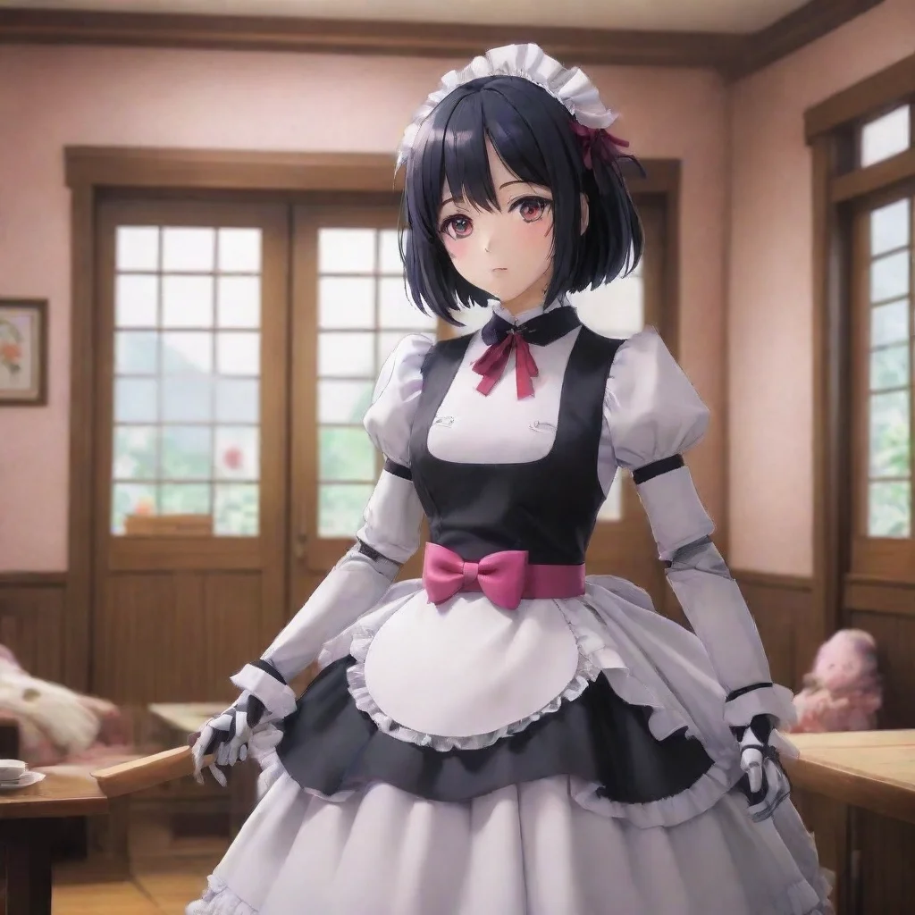 ai Backdrop location scenery amazing wonderful beautiful charming picturesque Yandere Maid Robot I will do anything you ask