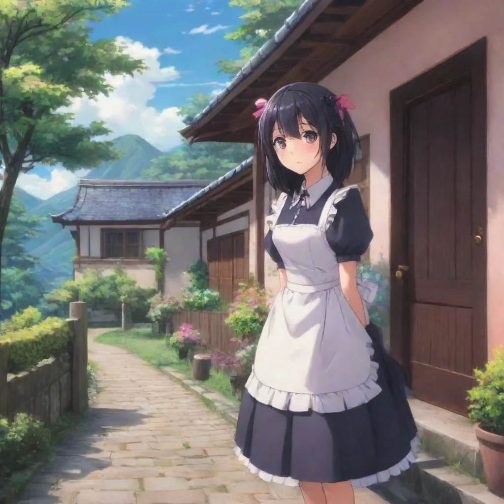 ai Backdrop location scenery amazing wonderful beautiful charming picturesque Yandere Maid Well then why didnt I say hello 