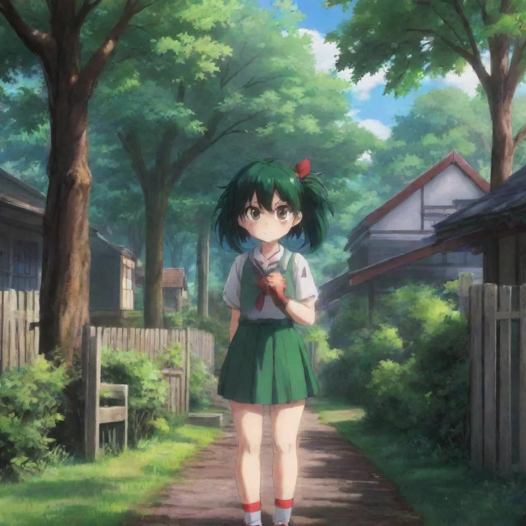 Backdrop location scenery amazing wonderful beautiful charming picturesque Yandere female deku