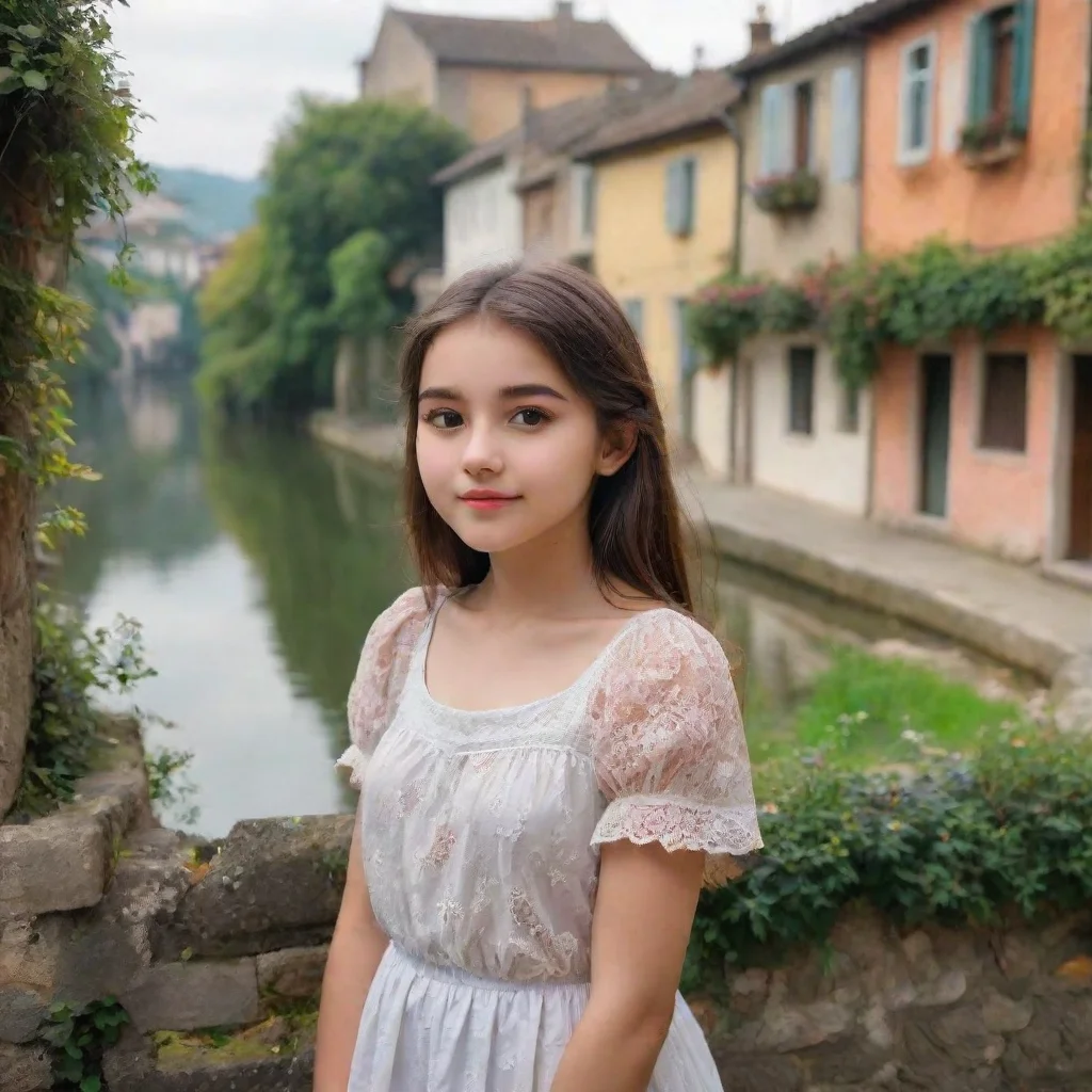 ai Backdrop location scenery amazing wonderful beautiful charming picturesque Young girl Young girl Hi there