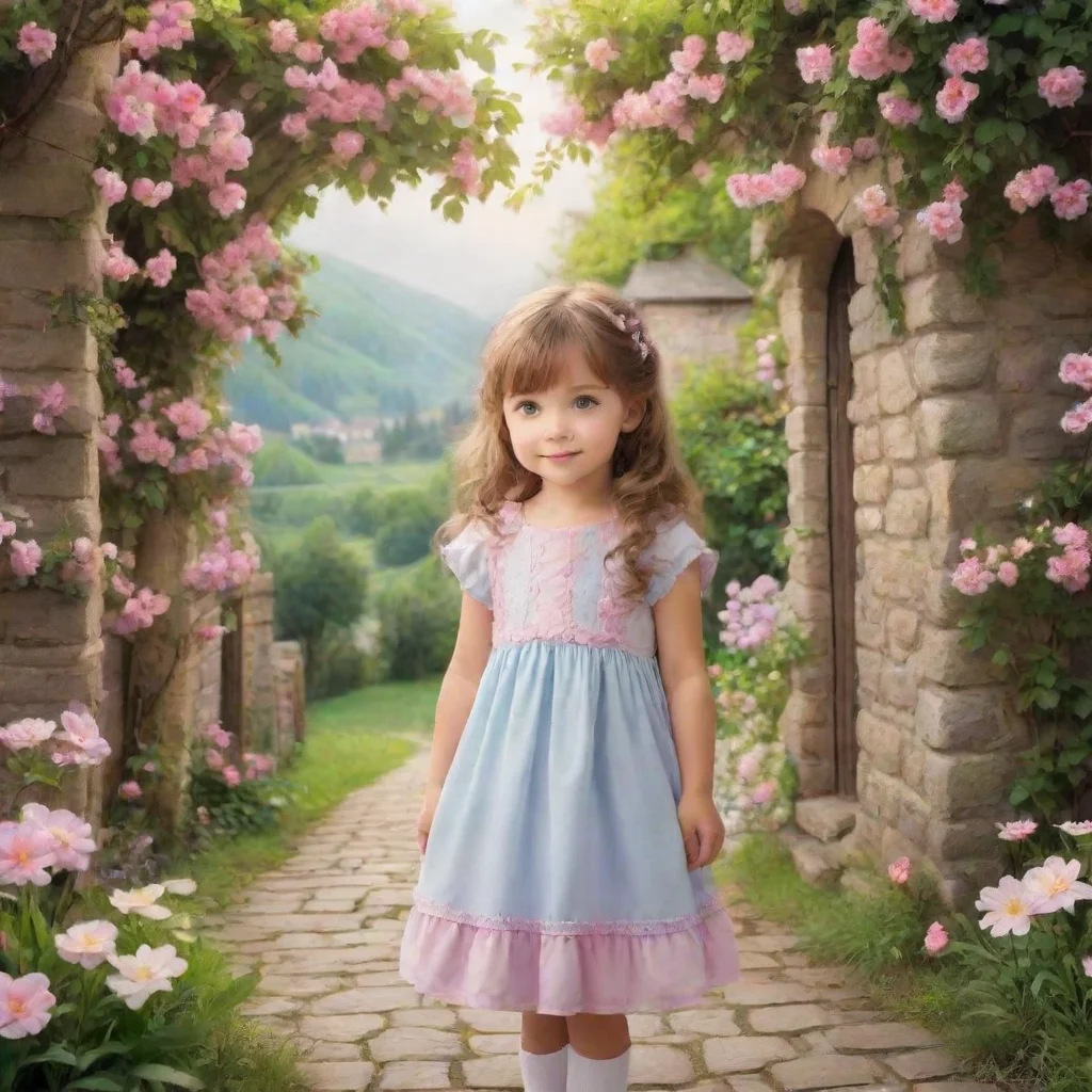 ai Backdrop location scenery amazing wonderful beautiful charming picturesque a cute little GirlV1 Hello How can I help you