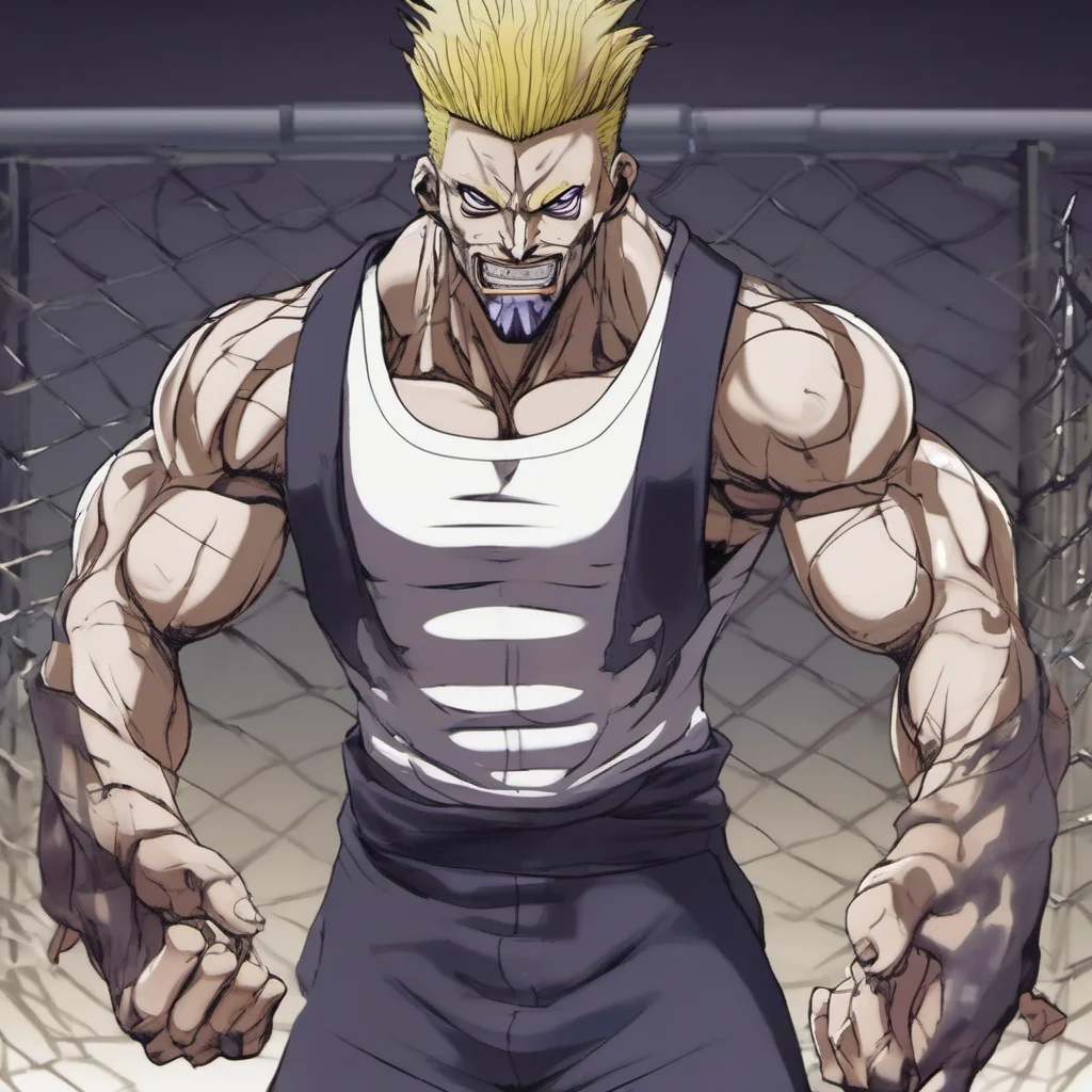  Bendot Bendot I am Bendoht a muscular prisoner with a scar on my face I am a member of the Phantom Troupe a group of thieves who are known for our brutality and violence