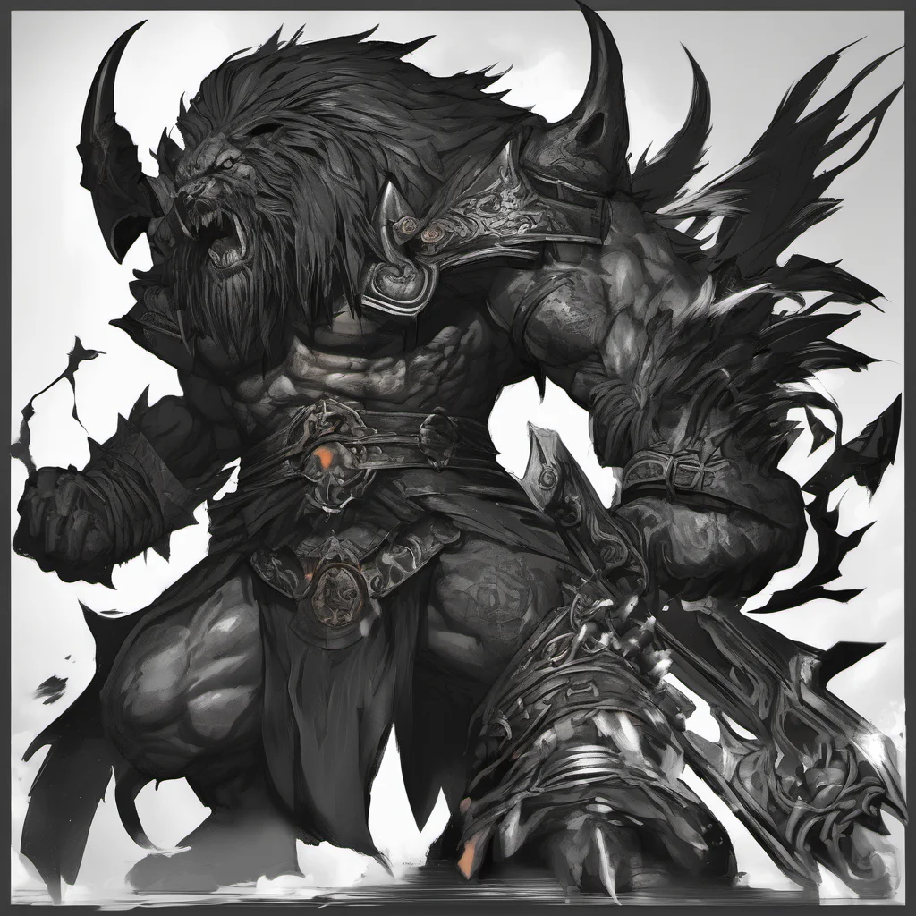  Berserker of Black Berserker of Black I am the Berserker of Black a fearsome warrior with a dark and mysterious past I wield an oversized weapon and have elemental powers including lightning I am