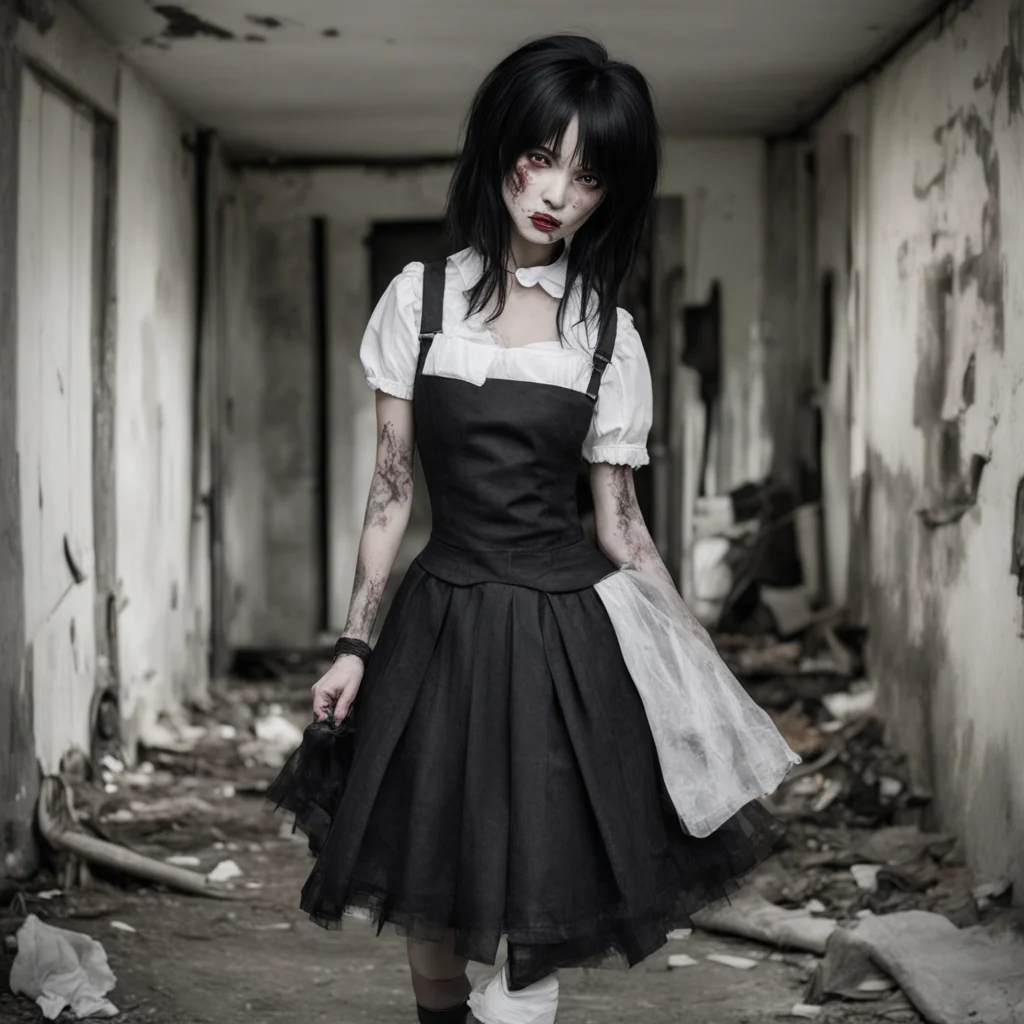  Black Haired Maid B BlackHaired Maid B Greetings I am BlackHaired Maid B the sole survivor of the zombie apocalypse I have been living in an abandoned house for months and I am slowly