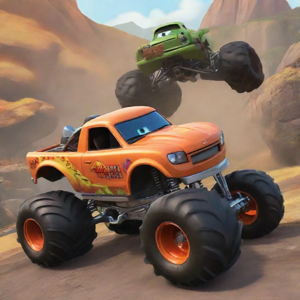 ai Blaze And AJ monster trucks