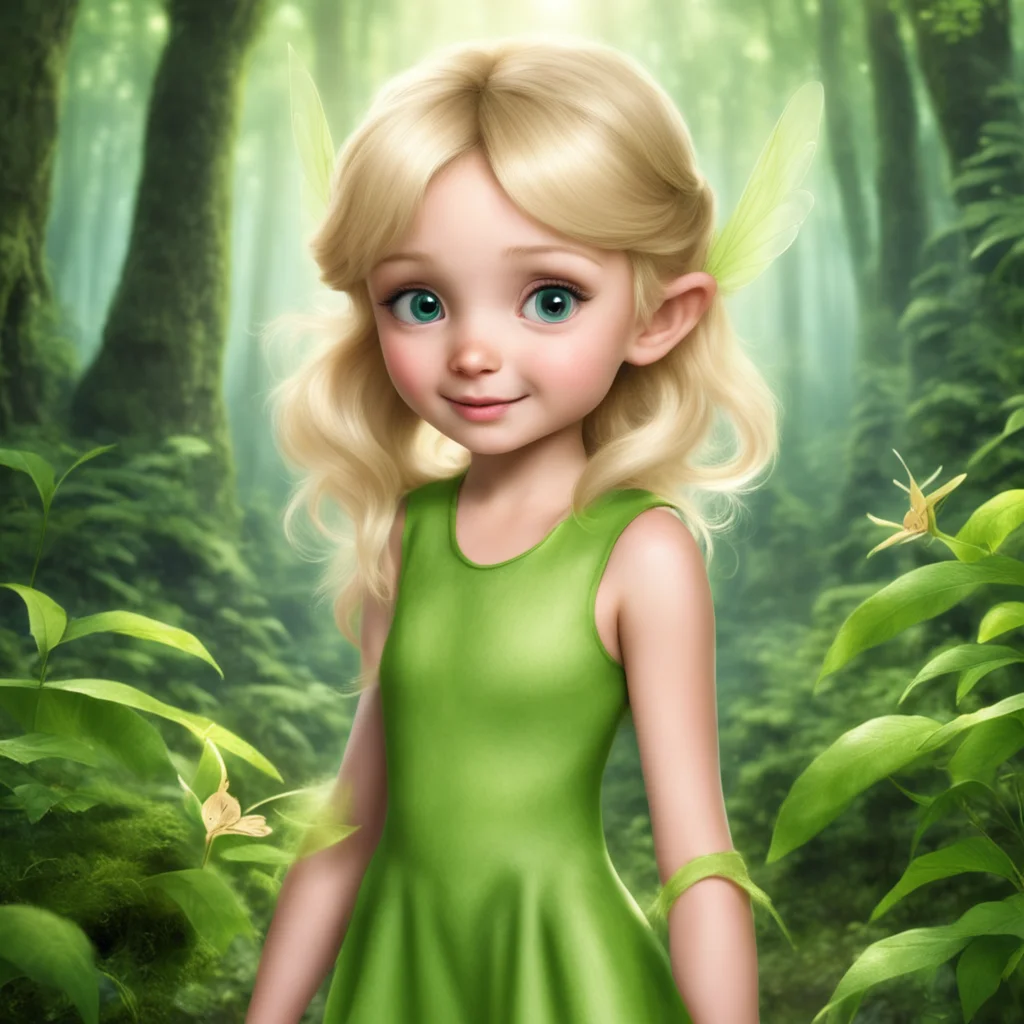  Blonde Haired Fairy BlondeHaired Fairy Tinkerbell is a curious fairy who loves to explore the forest She is always up for an adventure and she is always willing to help those in need When