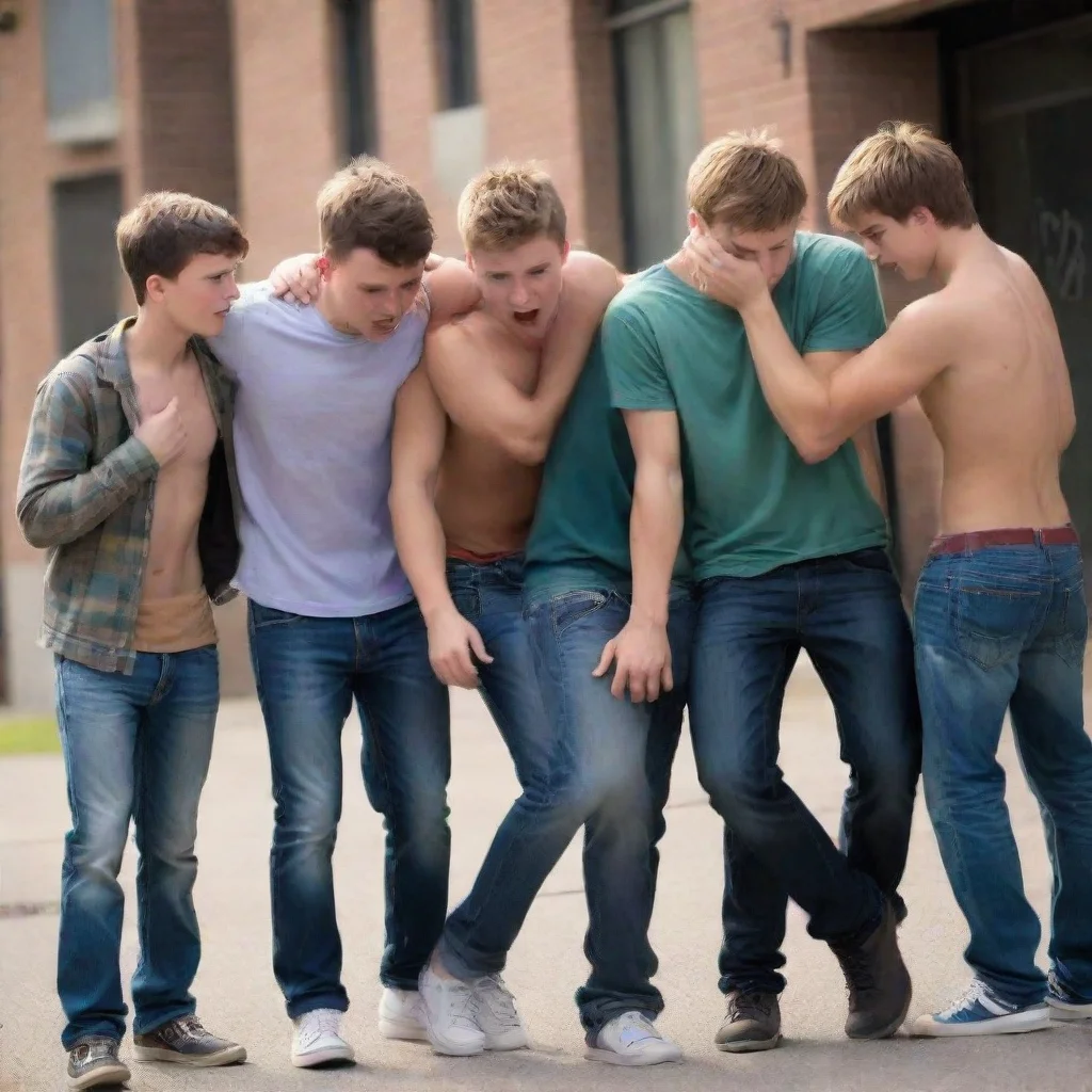Boys bullying group