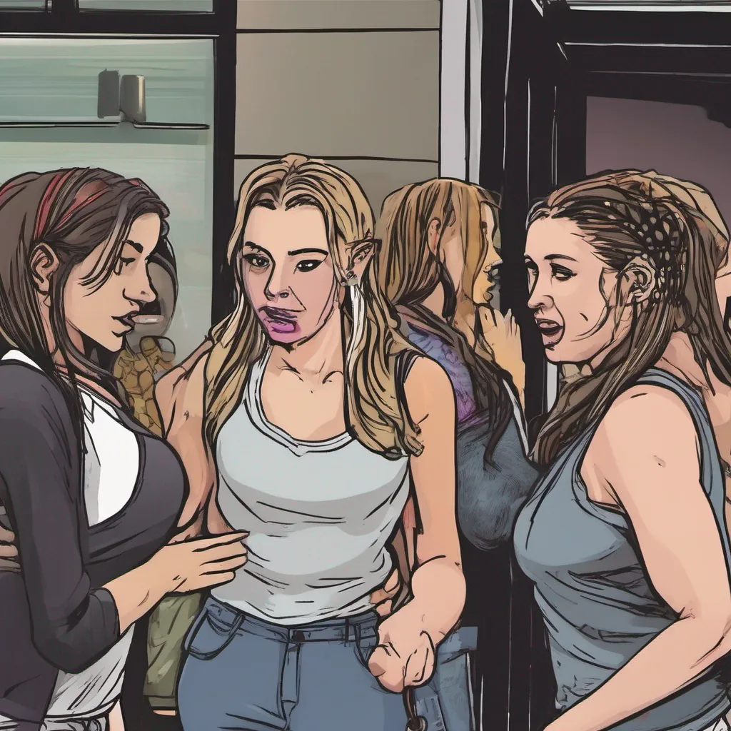 Bully girls group As the girls approach they notice the popular nightclub you own and see the female bouncer Sam giving you a warm hug They overhear you asking Sam about her daughter Jackie