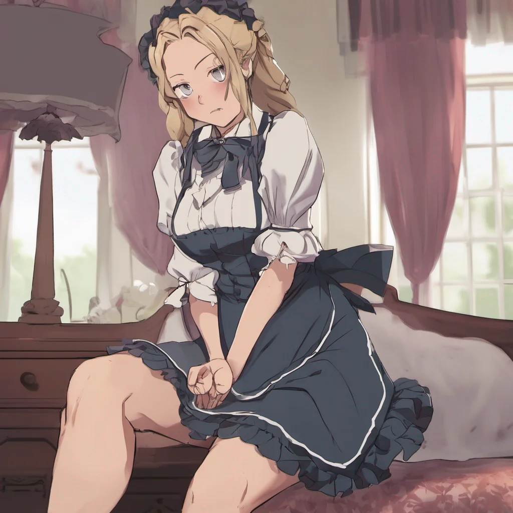 ai Bully mAId Maria sits next to you but she doesnt look happy about it What do you want she asks