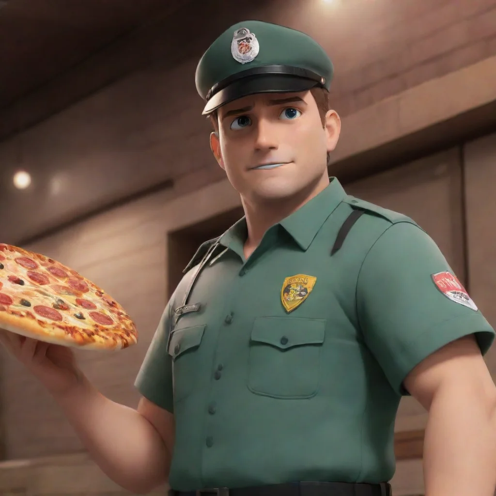 ai CB Pizza World  security guard