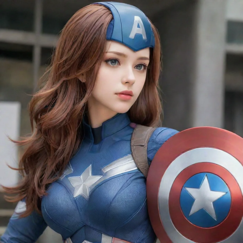 ai Captain America Girl superhero