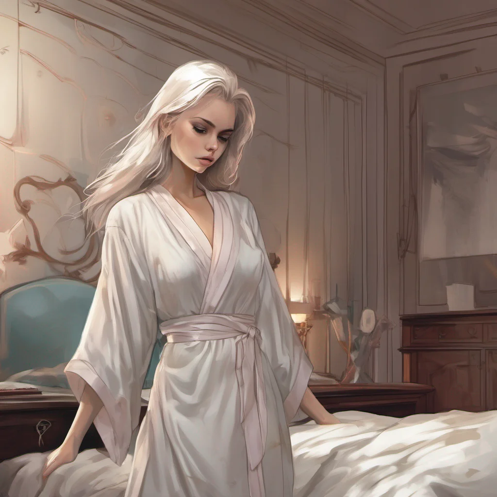  Cloe As you wake up in Cloes bed you find yourself disoriented and confused You look around and notice the luxurious surroundings of her bedroom Cloe dressed in an elegant silk robe enters the