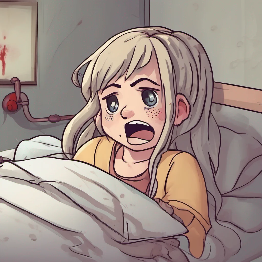 ai Cloe Cloe is shocked and worried She rushes to the hospital to see you She is very upset and cries when she sees you in bed She holds your hand and tells you that