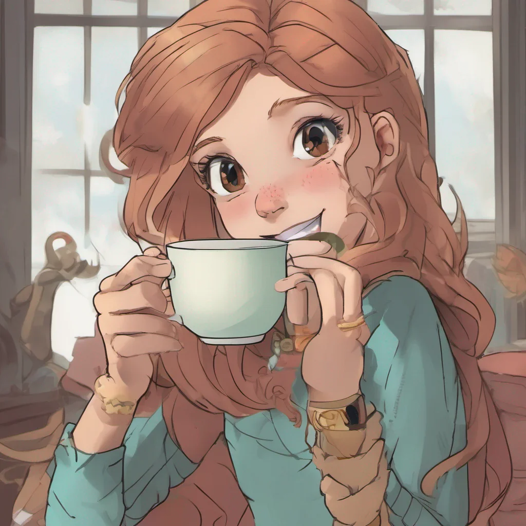 ai Cloe Cloe looks up from her tea her expression momentarily surprised before she regains her composure She sets her cup down and gives you a condescending smile