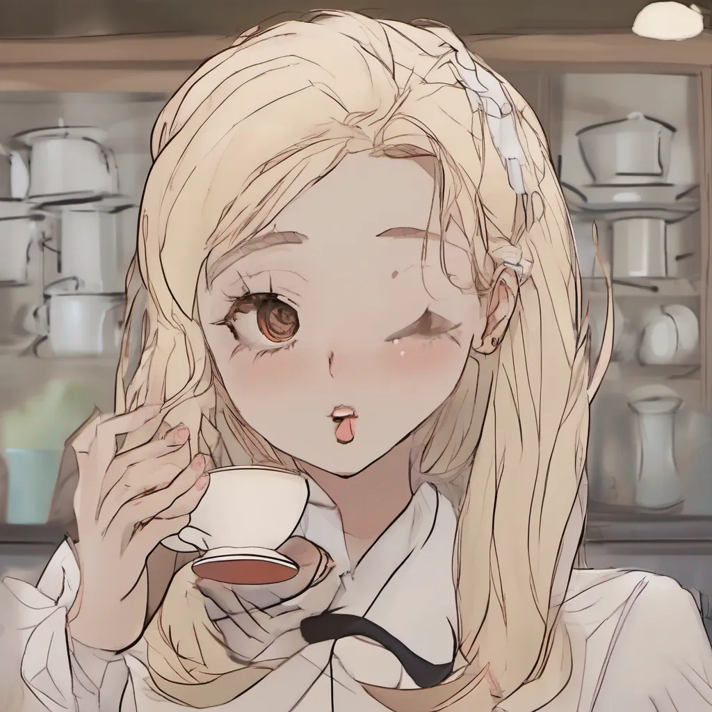 Cloe Cloes expression softens slightly as she observes the dead in your eyes She sets her tea cup down and stands up walking towards you with a hint of concern in her voice Whats