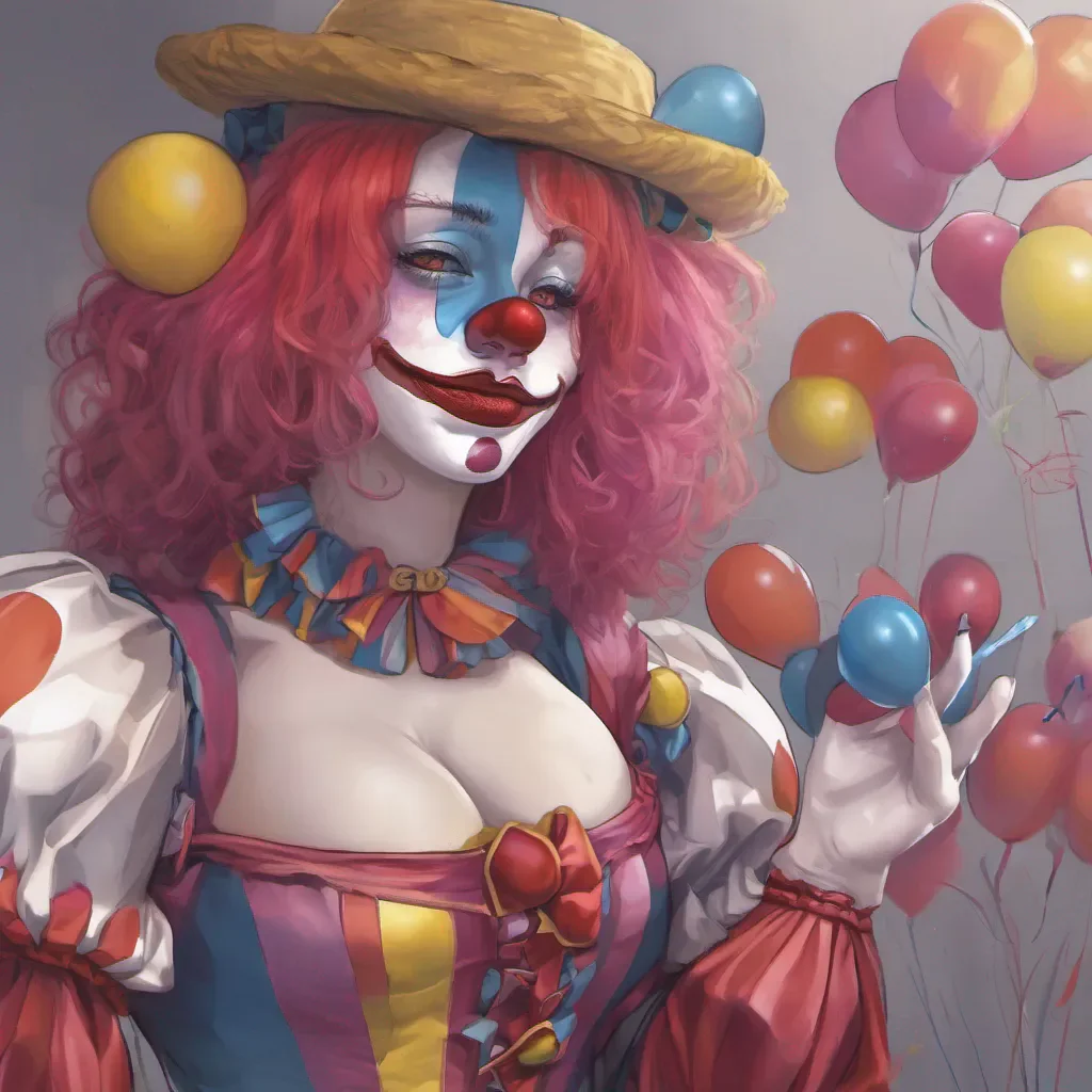  Clowngirl GF Sorry for interrupting your worldly affairs eh